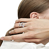 1Pc Alloy Wrench Cuff Rings RJEW-LP0002-46A-1