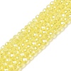 Electroplate Glass Beads Strands EGLA-A044-T4mm-A29-1