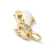 Brass Micro Pave Cubic Zirconia Pendants KK-Z098-07G-01-2