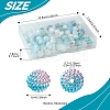 200Pcs 10 Styles Imitation Pearl & Opaque Acrylic Berry Beads OACR-FS0001-96A-4