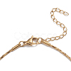 304 Stainless Steel Snake Chain Anklets X-AJEW-G024-07G-2
