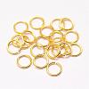 Brass Open Jump Rings KK-G277-6mm-G-NR-1