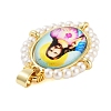 Rack Plating Brass Enamel Pendants KK-C056-07G-3