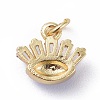 Cubic Zirconia Charms KK-G363-13G-01-2