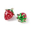 Brass Enamel Charms X-KK-G462-28LG-2