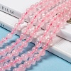 Natural  Rose Quartz Beads Strands G-L104-6mm-01-6