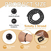 1 Strand Natural Shungite Beads Strands G-TA0003-34A-3