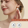 16 Pairs 4 Size Plastic Imitation Pearl Stud Earrings with Steel Iron Pins EJEW-AN0003-89-3