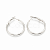 Tarnish Resistant 304 Stainless Steel Hoop Earrings STAS-S078-07-30mm-1
