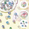 14Pcs 7 Colors Handmade Lampwork Beads LAMP-YW0004-09-2