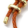 Leather Braided Cord Bracelets BJEW-G675-06G-14-3