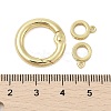 Interlocking Ring Rack Plating Brass Micro Pave Cubic Zirconia Pendants KK-Z074-37G-3