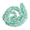 Dyed Natural White Jade Imitation Amazonite Beads Strands G-F703-08-3