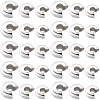 600Pcs 3 Styles Brass Crimp Beads Covers KK-SP0001-91A-1