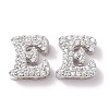 925 Sterling Silver Micro Pave Cubic Zirconia Beads STER-Z005-15P-E-1