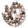 Natural Argentina Rhodonite Beads Strands G-G271-B02-8mm-3
