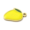 304 Stainless Steel Fruit Enamel Pendants STAS-G362-04G-02-2