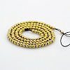 Round Non-magnetic Synthetic Hematite Beads Strands G-P061-53-3mm-2