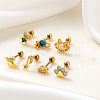 316L Stainless Steel Cubic Zirconia Cartilage Earrings for Women WGF6ABA-22-2