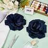 2Pcs Polyester Flower Iron Pins JEWB-GO0001-18D-3