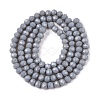 Opaque Solid Color Imitation Jade Glass Beads Strands EGLA-A044-P4mm-D10-3