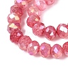 Dyed Crackle Imitation Jade Glass Beads Strands EGLA-Q131-02B-06-3