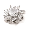 Brass Pave Clear Cubic Zirconia Connector Charms KK-S389-40P-2