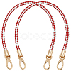 Two Tone Braided Round PU Leather Bag Straps DIY-WH0816-091A-KCG-1