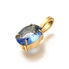 Ion Plating(IP) 304 Stainless Steel Rhinestone Pendants STAS-A104-11G-08-2