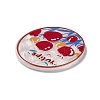Flower Theme Printed Acrylic Cabochons MACR-J121-01E-3