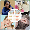 Food Theme Alloy Enamel Pendant Stitch Markers HJEW-AB00346-6