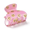 Smiling Face Pattern Acrylic Claw Hair Clips PHAR-G004-05-2