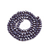Electroplate Glass Beads Strands EGLA-A044-P3mm-A11-3