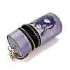 PU Imitation Leather Lipstick Pouch Holder Pendant Keychain KEYC-E039-01KCG-06-3