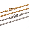 304 Stainless Steel Snake Chain Necklaces NJEW-M151-11-1