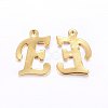 201 Stainless Steel Pendants X-STAS-O098-03G-E-2