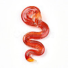 Handmade Gold Sand Lampwork Big Pendants LAMP-T023-11-2