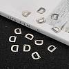 Tarnish Resistant 304 Stainless Steel Letter Charms STAS-O072-D-5