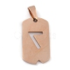 Ion Plating(IP) 304 Stainless Steel Pendants STAS-O127-C07-2