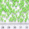 8/0 Baking Paint Glass Round Seed Beads SEED-S036-01B-16-3