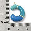 Brass Enamel Pendants KK-E093-03G-C-3