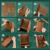 Veneer Board Test Tube Holder Display Racks AJEW-WH0609-041-3