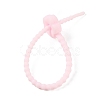 Flower Shape Silicone Cable Zip Ties AJEW-C034-01-4