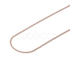Ion Plating(IP) 304 Stainless Steel Serpentine Chain Necklace for Men Women NJEW-G076-01C-RG-3
