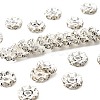 Brass Rhinestone Spacer Beads RB-A014-L12mm-01S-1