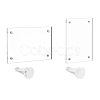 4Pcs Rectangle Acrylic Fridge Magnet Home Decoration Accessoriesa AJEW-DR0002-75-1