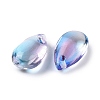 Transparent Glass Charms GLAA-O017-01J-5