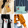 4Pcs 2 Colors Cherry Wool Knitting Pendant Decorations HJEW-CP0001-19-5