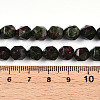 Dyed Natural Sesame Jasper Beads Strands G-T139-8mm-47C-5