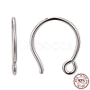 Anti-Tarnish Rhodium Plated 925 Sterling Silver Earring Hooks STER-N0001-028-2